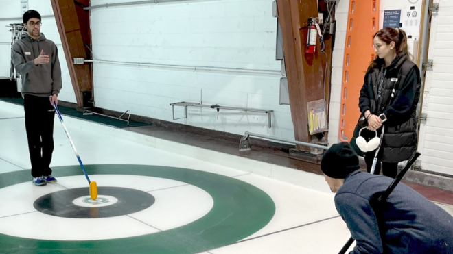 Kaamraan Islam uses grant money to create BIR Learn to Curl league