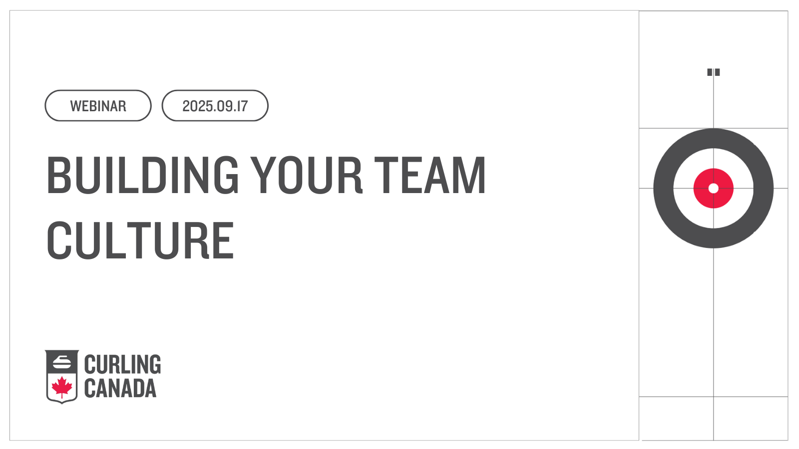 Youth Curling Webinar Series #2: Building Your Team Culture